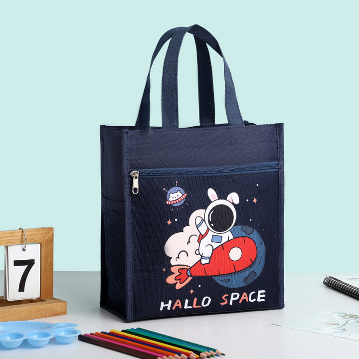 Space-Themed Insulated Lunch Carrier Bowlift