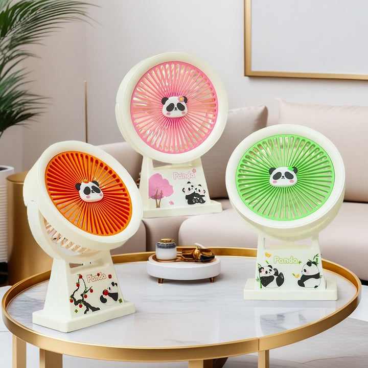 Ladies Portable Panda USB Desk Fan Bowlift