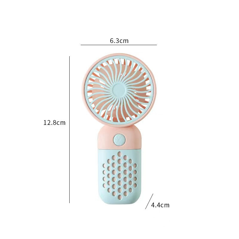 Ladies Portable Handheld Fan with Spray Function Bowlift