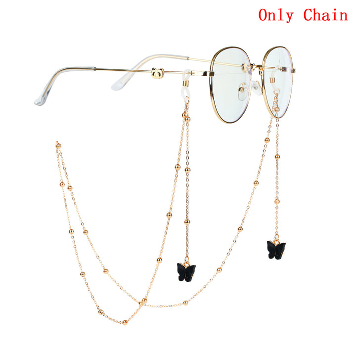 Glasses chain with butterfly pendants Bowlift