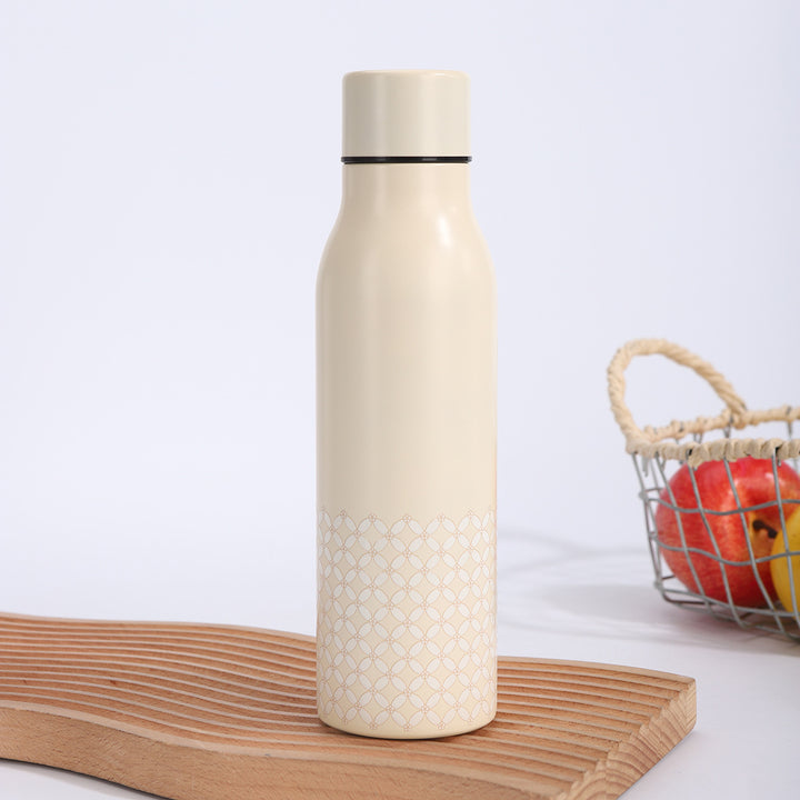 Double-Wall Vacuum Insulated Stainless Steel Slim Travel Bottle With Leakproof Screw Cap And Narrow Ergonomic Neck