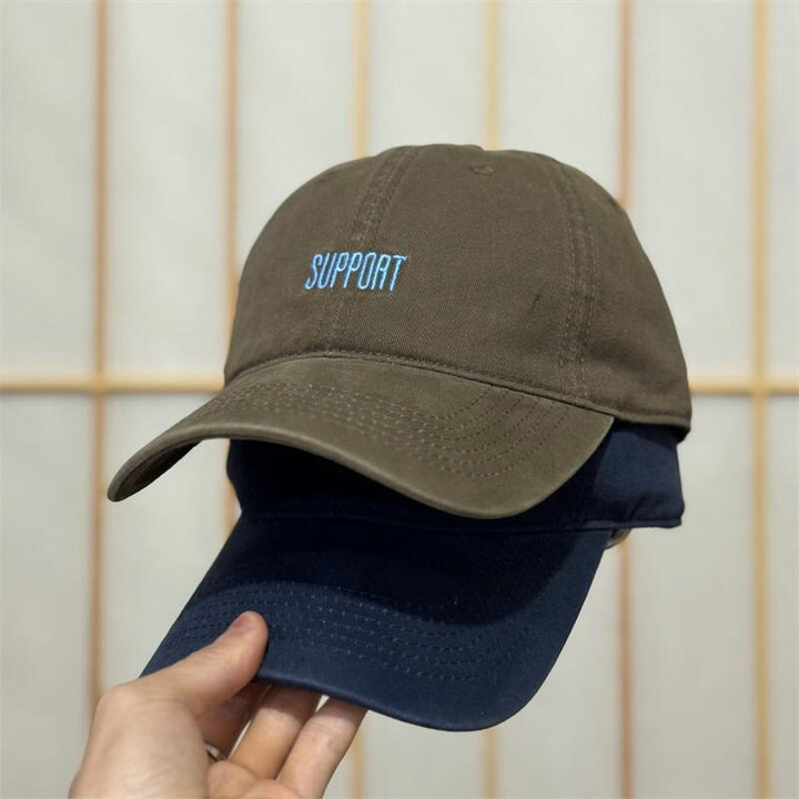 Men's Supportive Embroidered Cotton Baseball Cap Bowlift