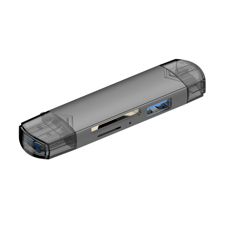 Multi-Format Memory Card Reader with USB-C and USB Compatibility Bowlift