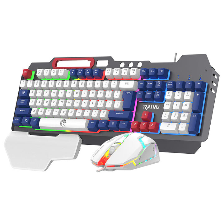 Ergonomic Mechanical Gaming Keyboard with Wrist Rest Bowlift