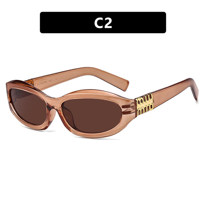 Women’s fashionable sunglasses in a curved design with luxurious details Bowlift