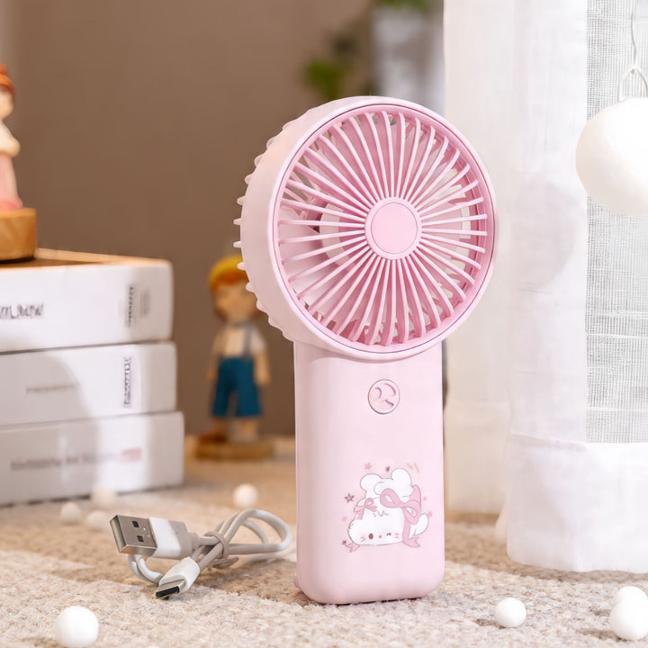 Ladies Portable USB Hand Fan with Elegant Design Bowlift