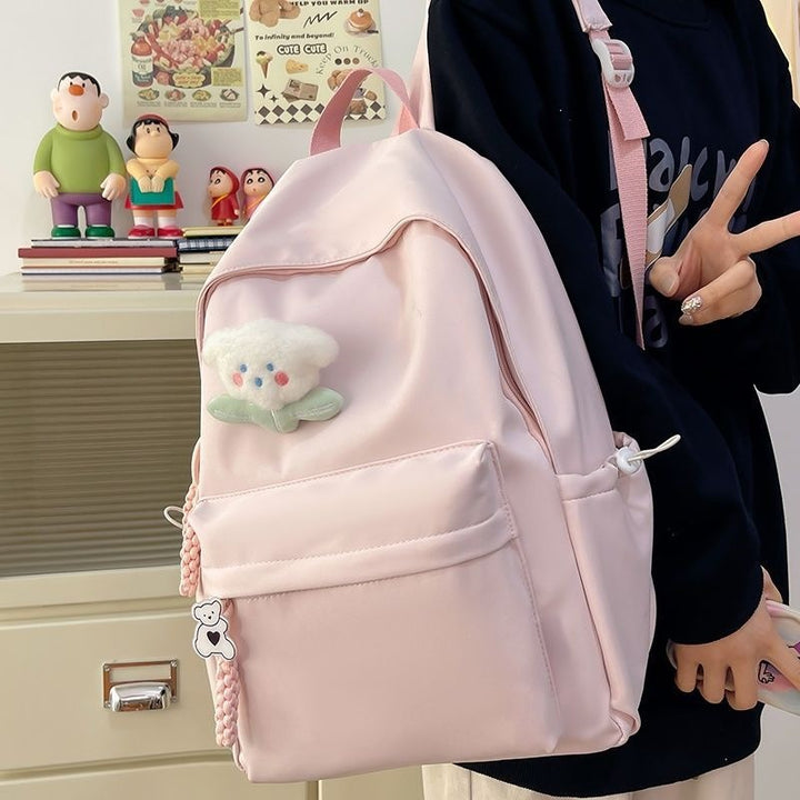 Fashionable Textured Backpack Bowlift