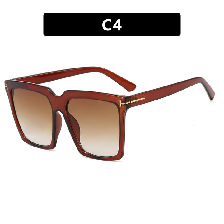 Women's square sunglasses with elegant metal accent Bowlift