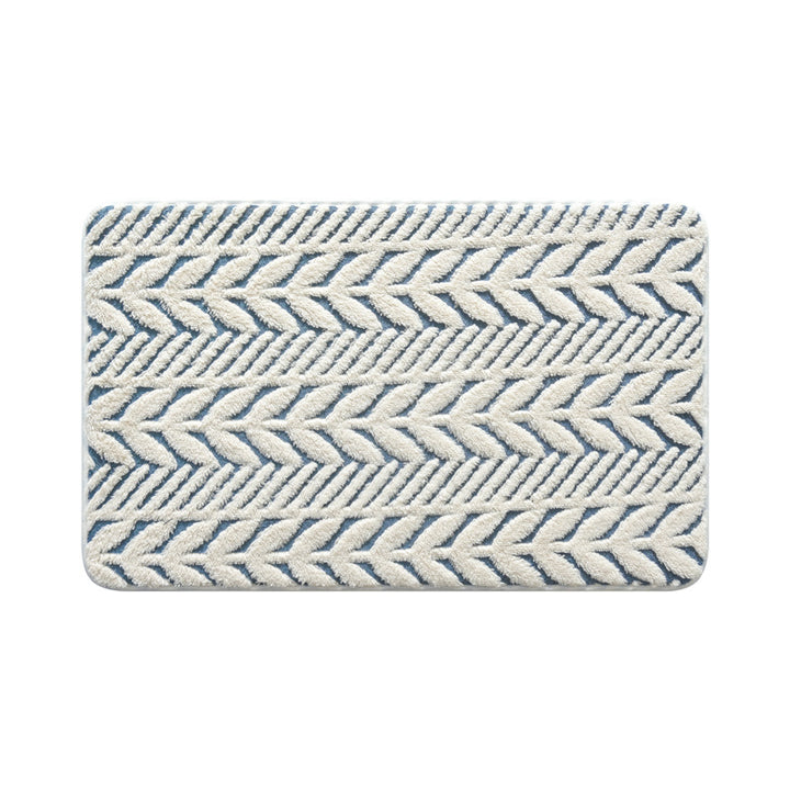Soft and Cozy Herringbone Bath Mat Bowlift