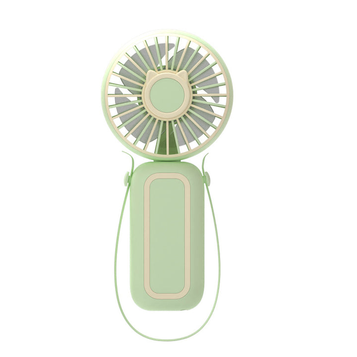 Women's Portable Handheld Fan with Integrated Neck Strap Function Bowlift