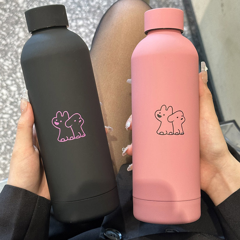 Ladies Insulated Drink Bottle with Playful Design Bowlift