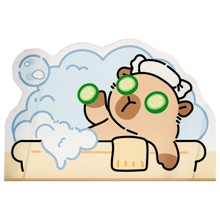 Fun Cartoon Dog Bath Mat Bowlift
