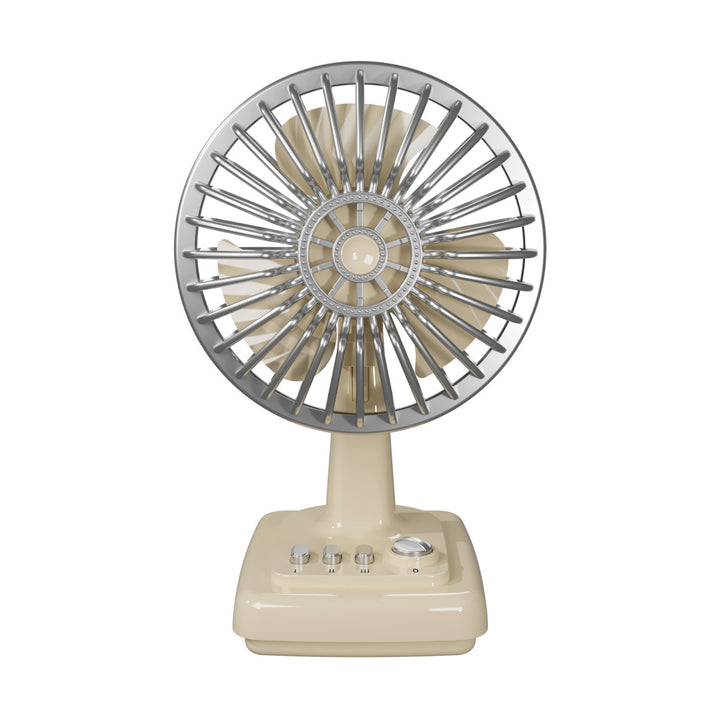Portable Retro Desk Fan Bowlift