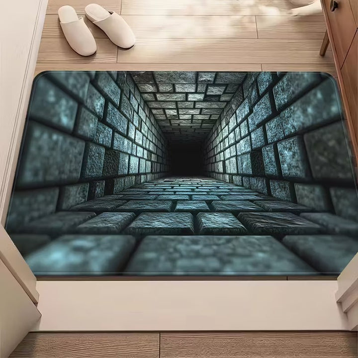 Artistic 3D Cave Scene Area Mat Bowlift