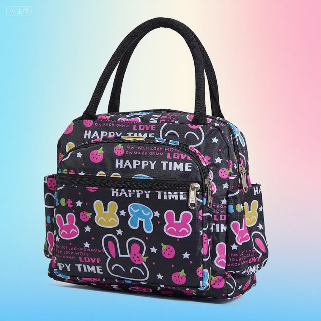 Cat Print Insulated Lunch Bag Bowlift