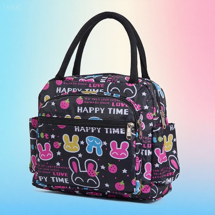 Cat Print Insulated Lunch Bag Bowlift