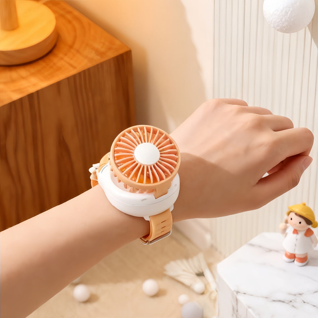 Women Portable USB Hand Fan in Cute Dog Shape Design Bowlift