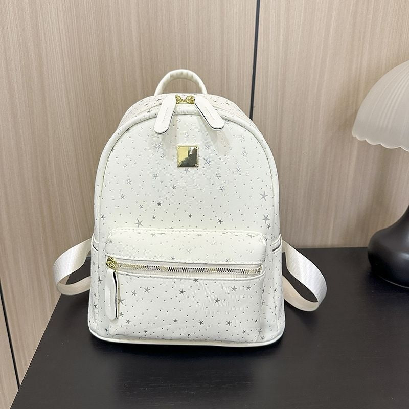 Women's Star-Patterned Mini Backpack Bowlift