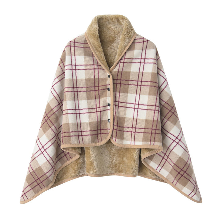 Ladies' wrap blanket made of cozy wool blend Bowlift
