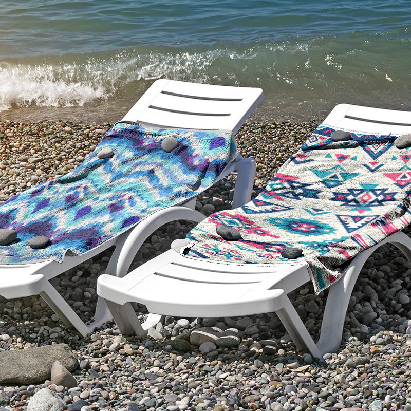 Beach towel made of skin-friendly microfiber with a creative pattern mix Bowlift