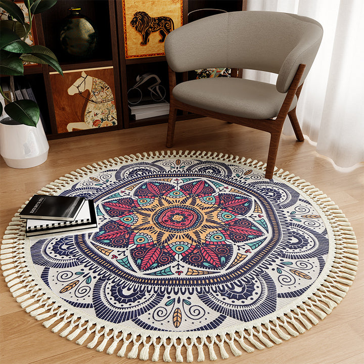 Round Decorative Area Rug Bowlift
