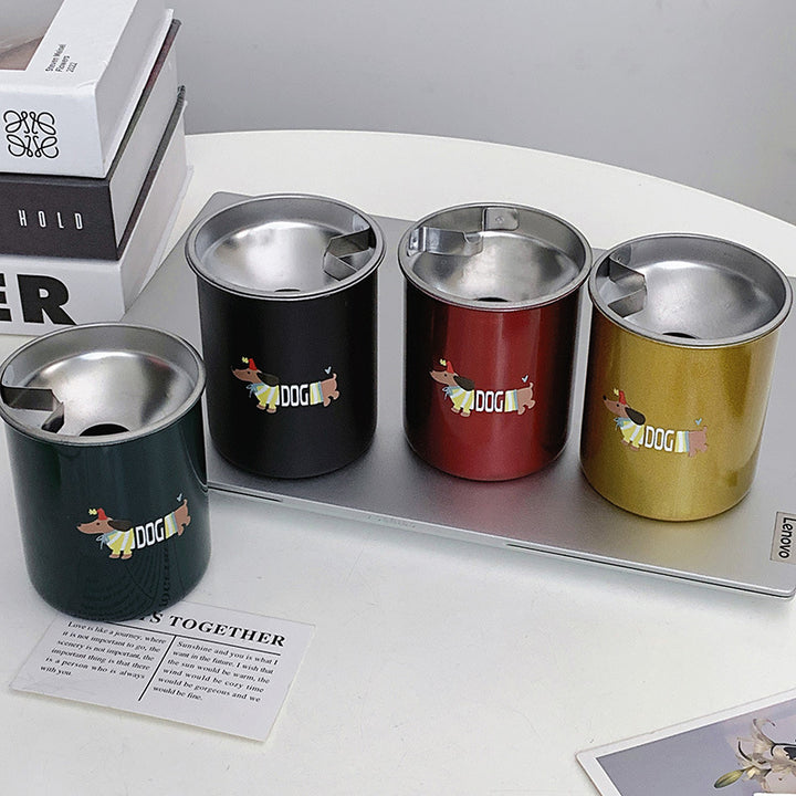 Thermal mug with funny dog breakfast design Bowlift