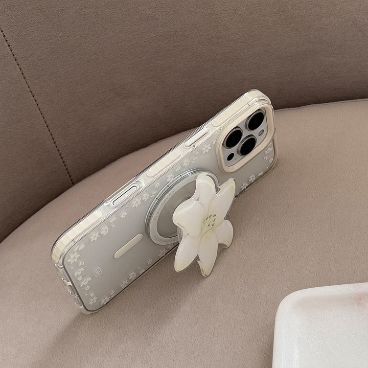 Luxury Hand Mirror in Floral Design Bowlift