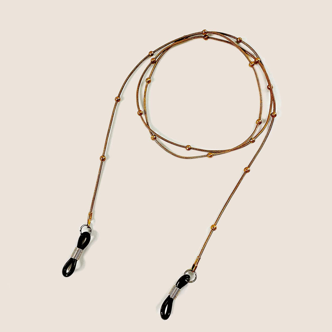 Lightweight Beaded Eyewear Retainer Bowlift