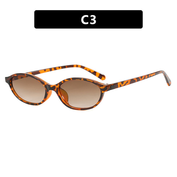 Women's fashionable sunglasses with elegant oval frame and UV protection Bowlift