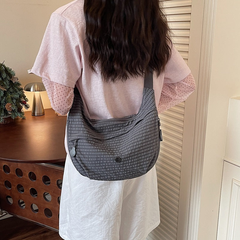 Casual Checkered Sling Bag Bowlift