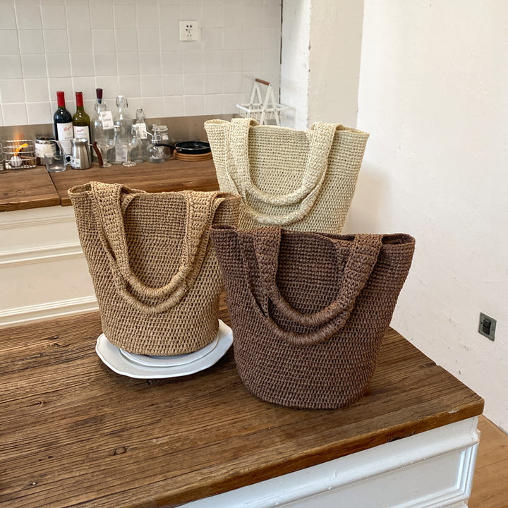 Handmade straw bag Bowlift