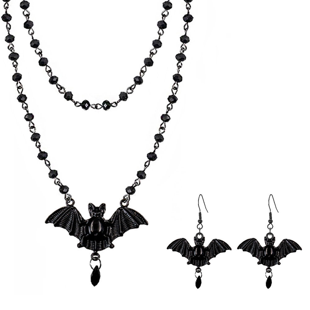 Layered Crystal Moon Jewelry Set Bowlift