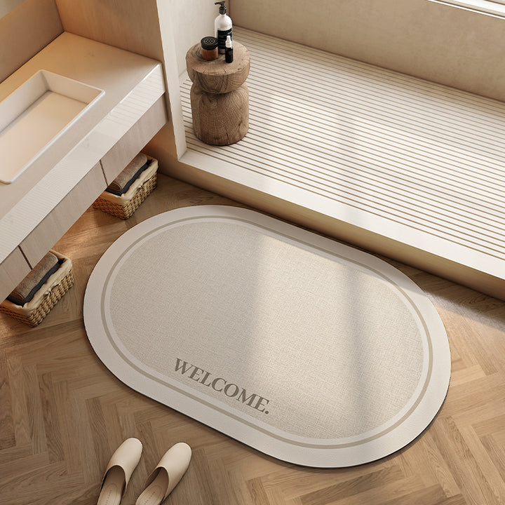 Geometric Patterned Bath Mat Bowlift