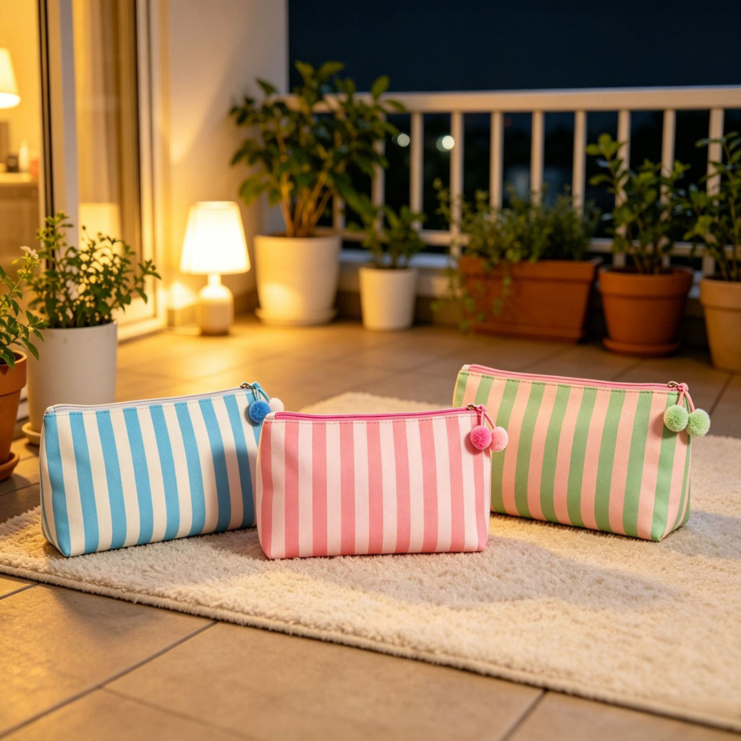 Cosmetic bag with playful tassels Bowlift
