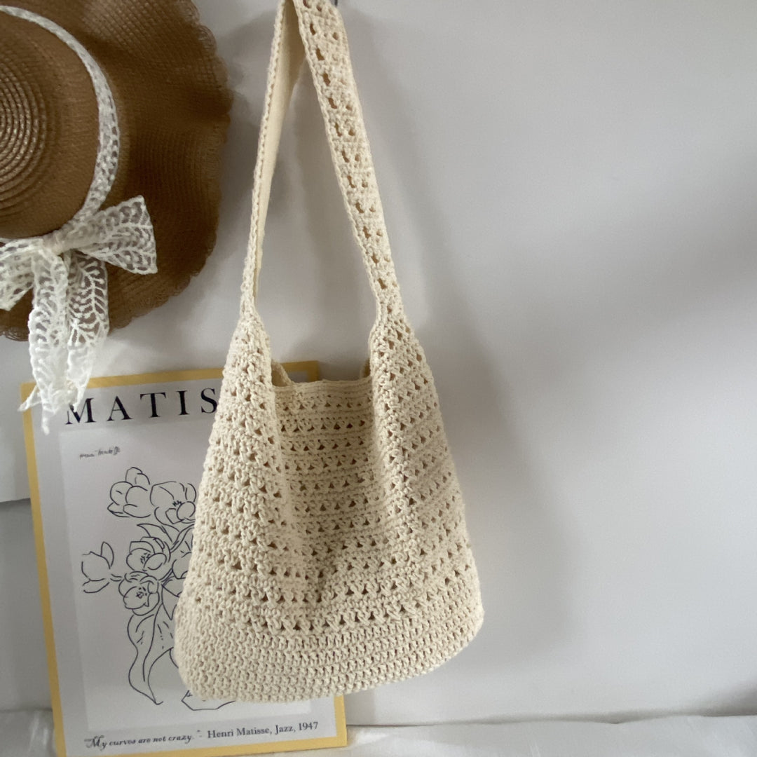 Hand-knotted leisure shoulder bag Bowlift