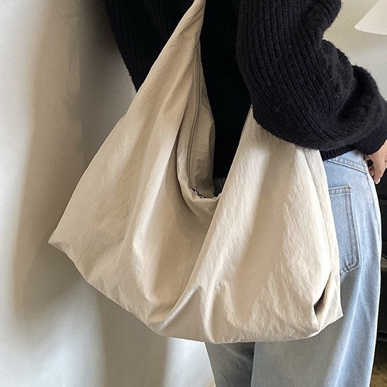 Soft Fabric Slouchy Shoulder Bag