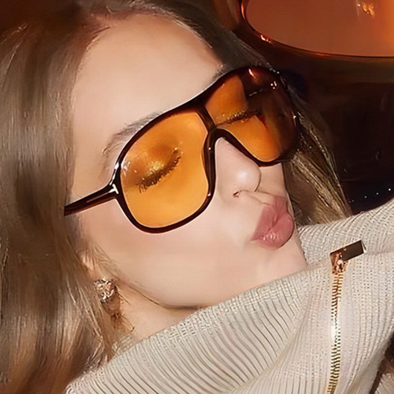 Women's fashionable oversized sunglasses with innovative design Bowlift