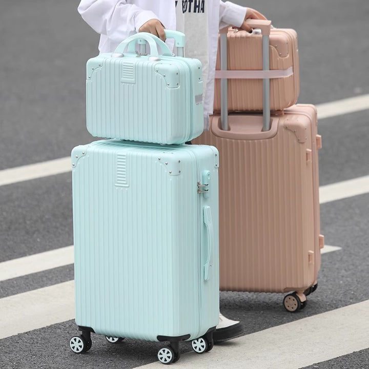 Unisex Durable Expandable Hard-Shell Luggage Bowlift
