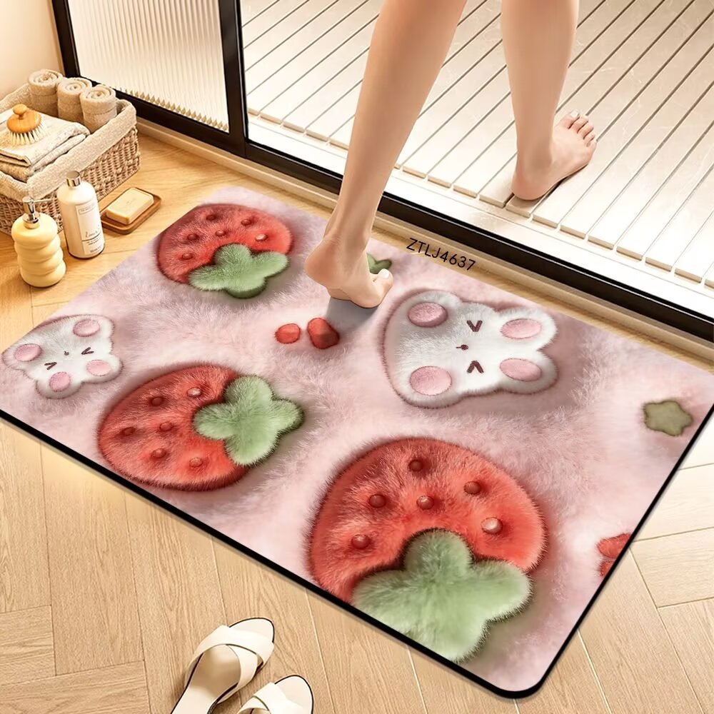 Plush Money-Themed Bath Mat Bowlift