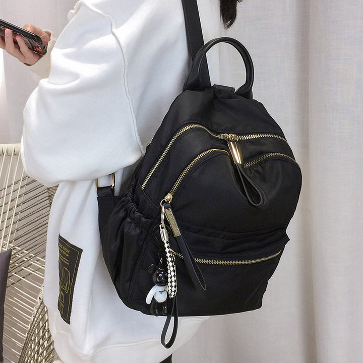 Modern Dual-Zipper Backpack Bowlift