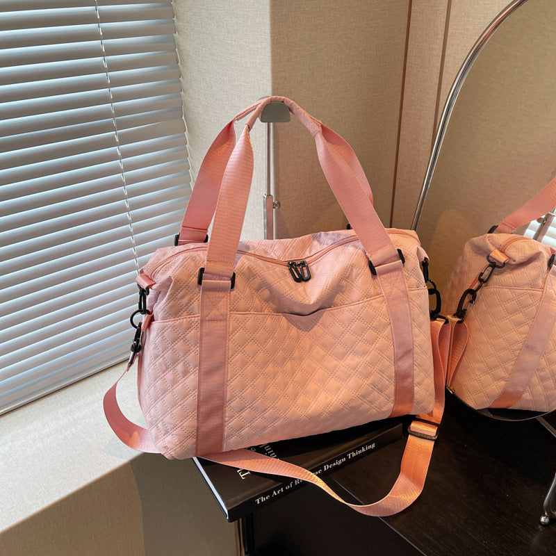 Quilted Travel Duffel Bag Bowlift
