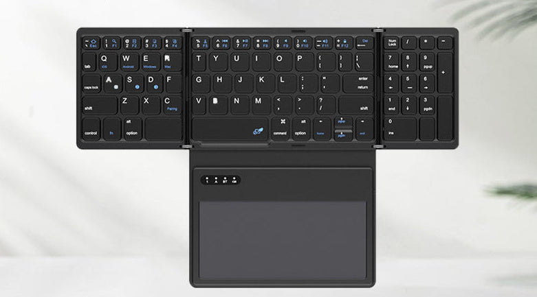 Ultra-Slim Portable Bluetooth Keyboard with Touchpad Bowlift