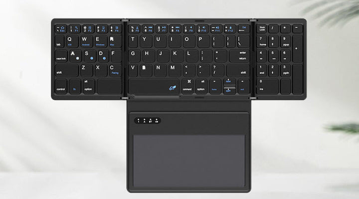 Ultra-Slim Portable Bluetooth Keyboard with Touchpad Bowlift
