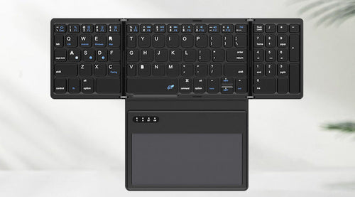 Ultra-Slim Portable Bluetooth Keyboard with Touchpad Bowlift