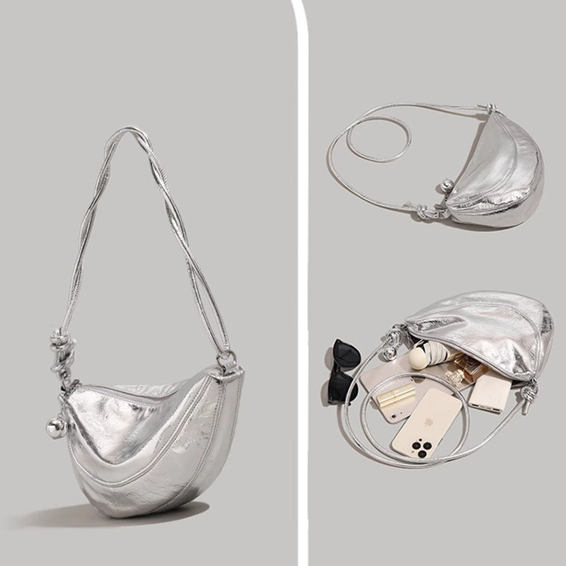 Metallic Fashionable Shoulder Bag Bowlift