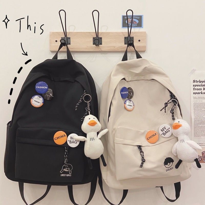 Casual Canvas Backpack Bowlift