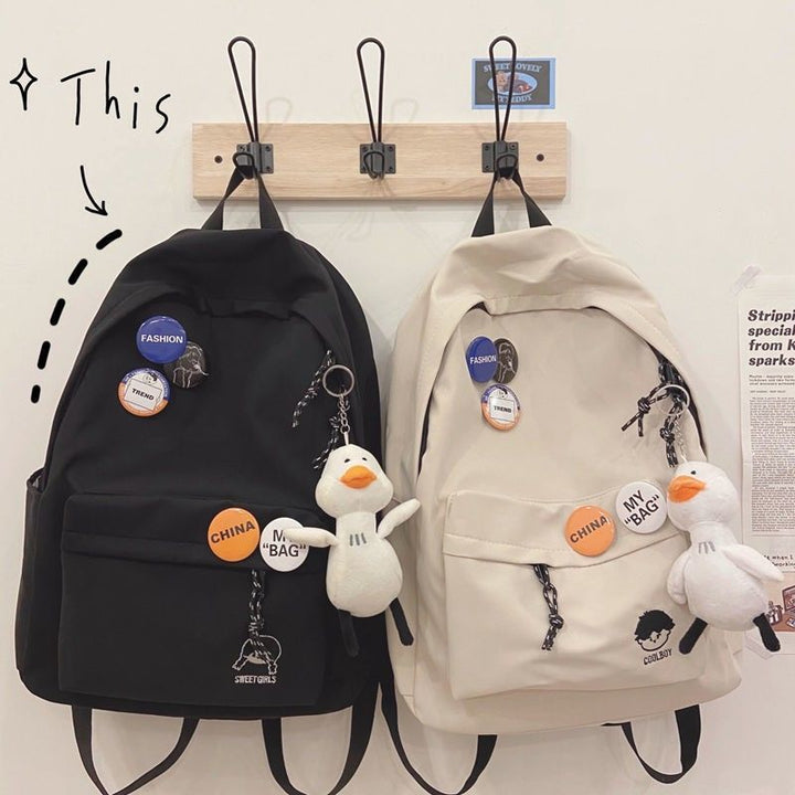 Casual Canvas Backpack Bowlift