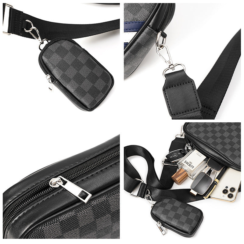 Multifunctional Crossbody Bag with Removable Small Bag Bowlift