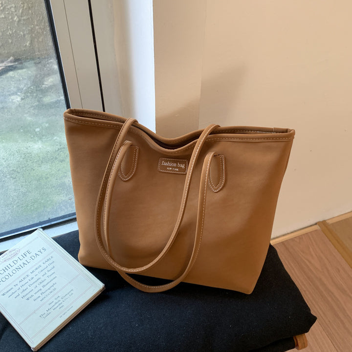 Elegant Faux Leather Tote Bag Bowlift