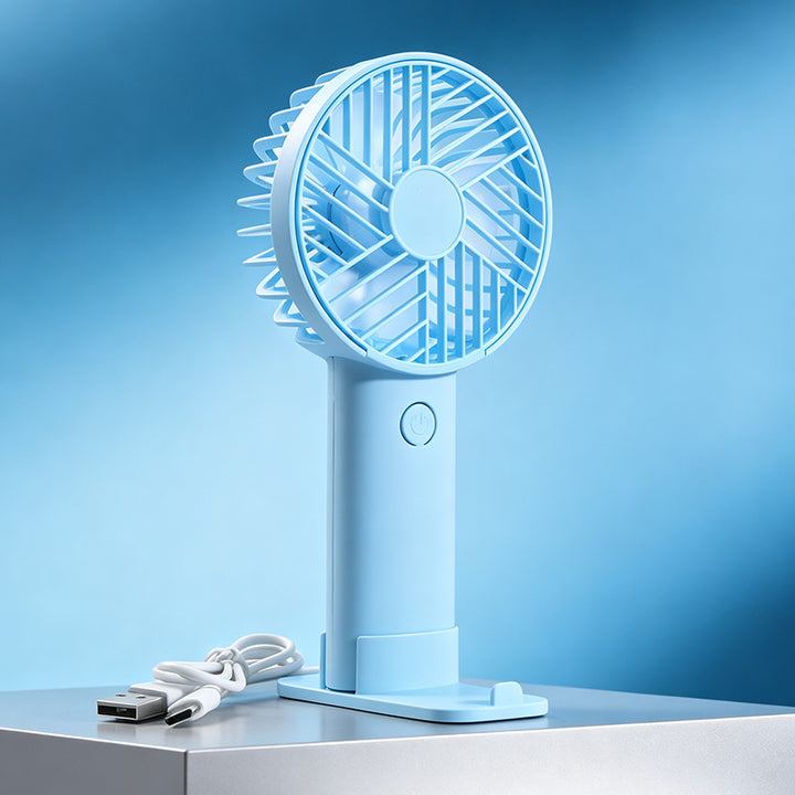 Women's Portable Mini Fan with Flexible Mount and USB Connection Bowlift